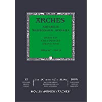 ARCHES Aquarelle 100% Fino 300g Bloc Encolado A4 12 hojas Blanco Natural- color (A1795091)